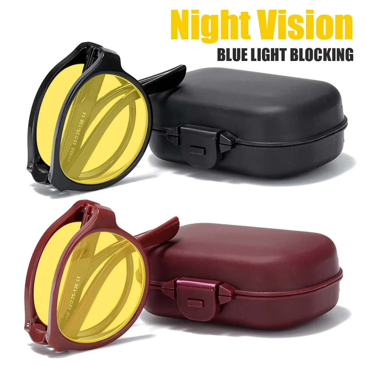 Складные очки ночного видения  – обзор и цена Gaming Glasses Tinted