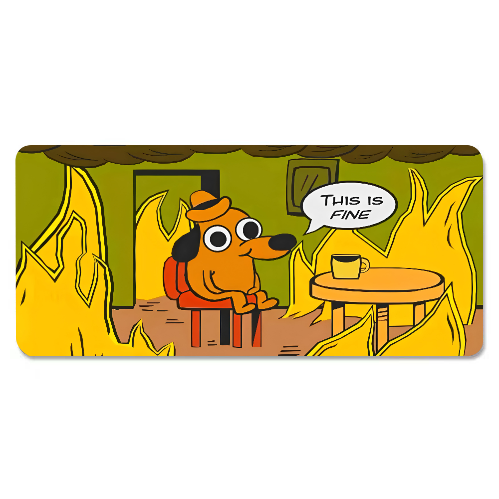 Коврик для мыши This Is Fine D – обзор и цена Gaming Accessories Women